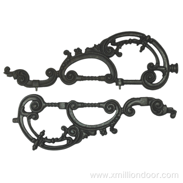 Decorative fence gate wrought iron